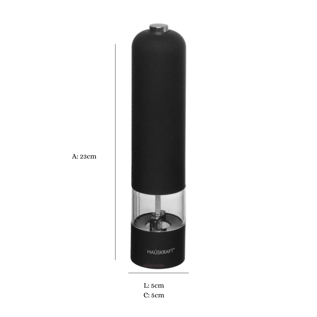 Moedor Elétrico Manhattan Preto 23cm - Ela Decora