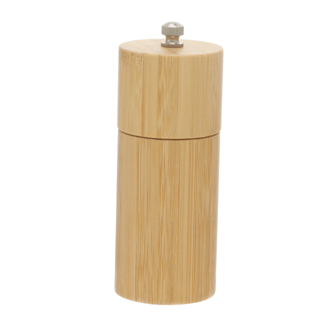 Moedor Manual para Sal e Pimenta Moulin de Bambu 14cm - Ela Decora