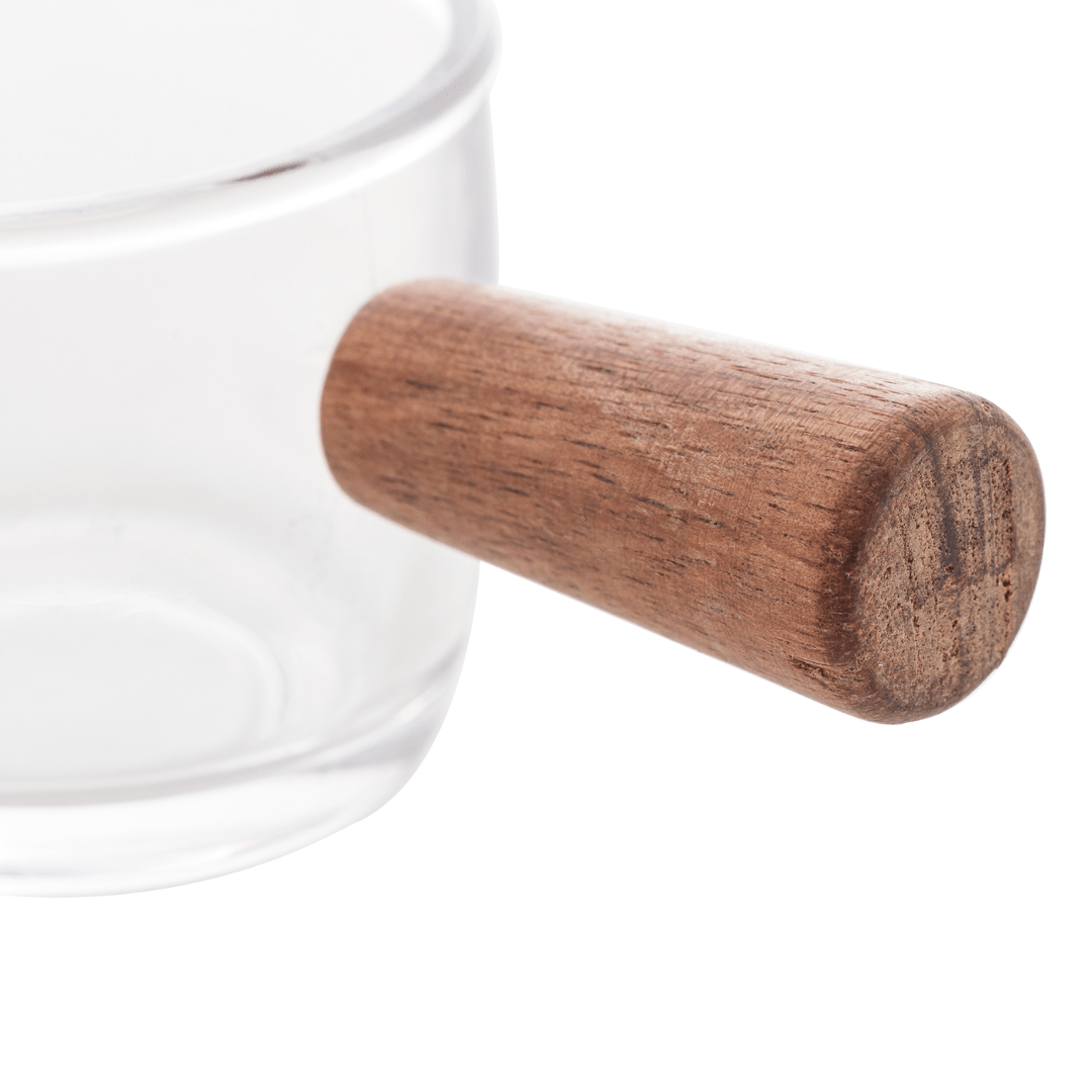 Molheira Vidro com Cabo de Bambu 100ml - Ela Decora