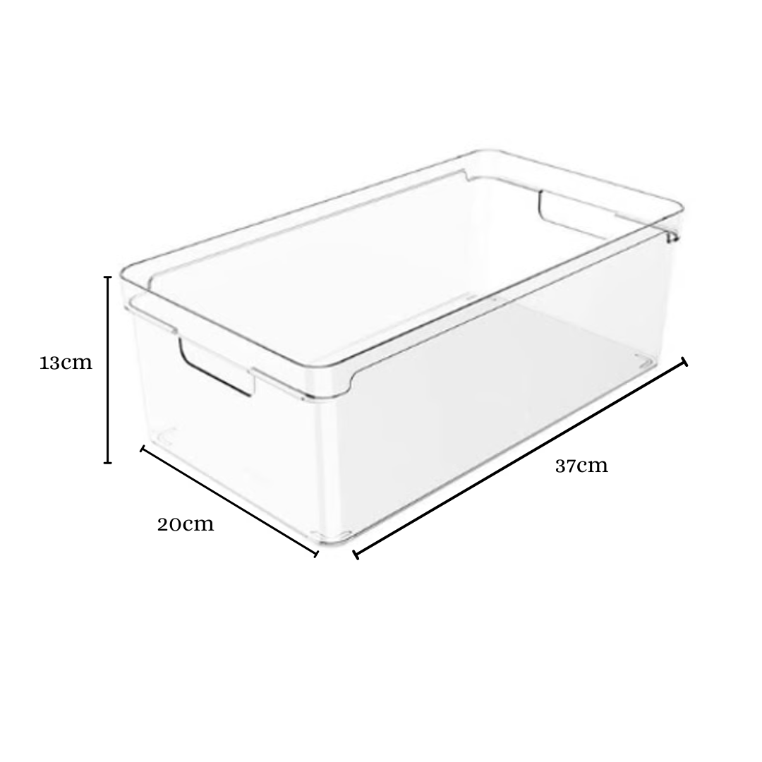 Organizador Clear 37cm x 20cm - Ela Decora