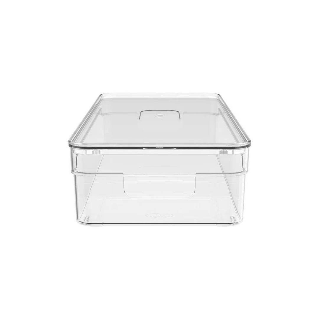 Organizador Clear com Tampa 30cm - Ela Decora