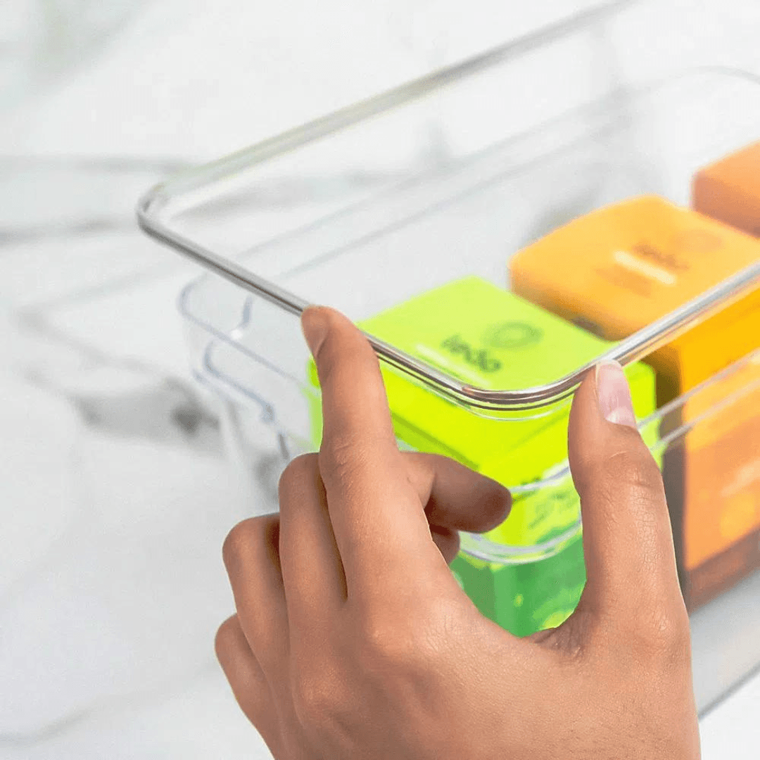 Organizador Clear com Tampa 30cm - Ela Decora