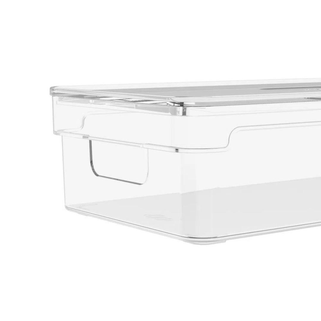 Organizador Clear com Tampa 30cm - Ela Decora