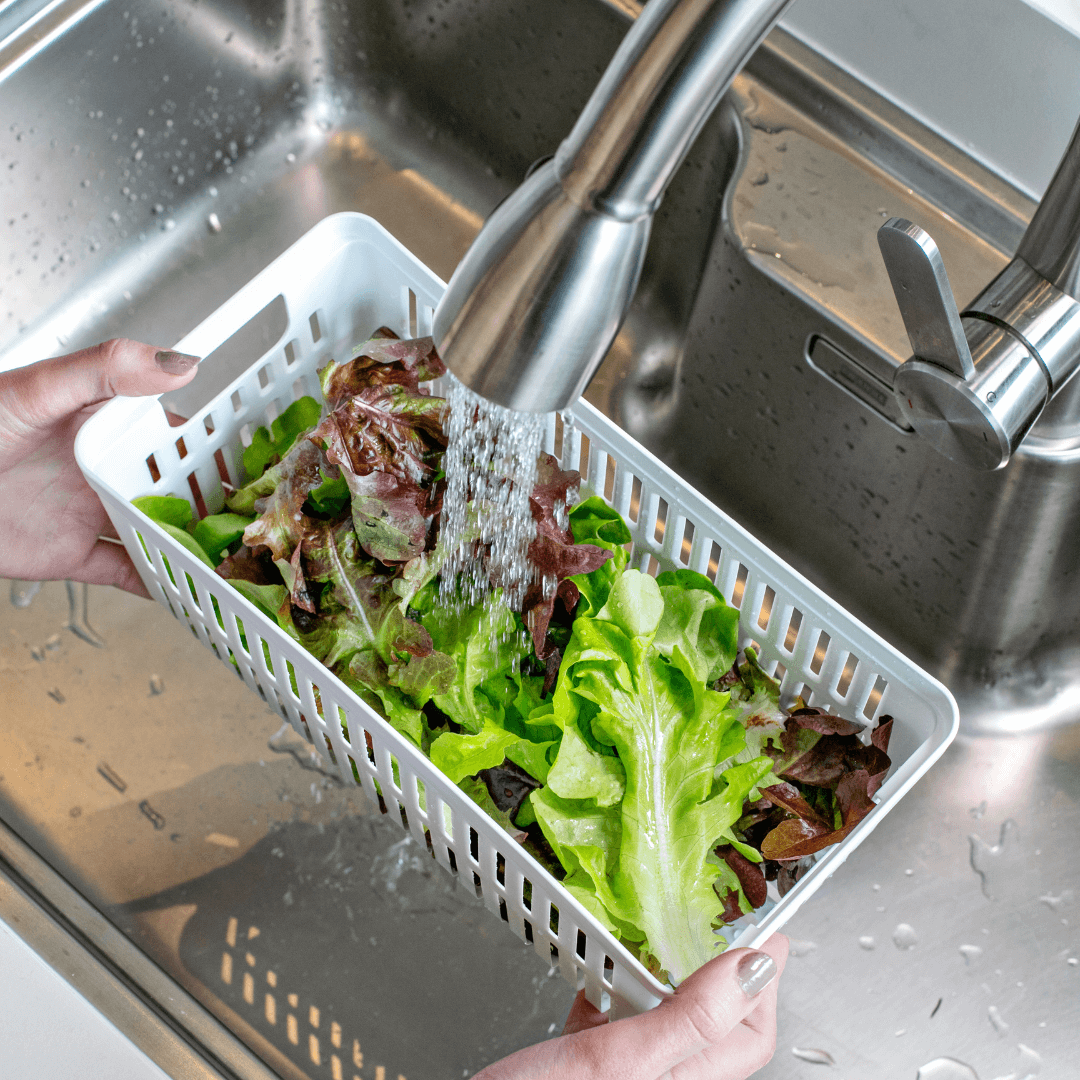 Organizador Clear Fresh com Cesto 5 Litros - Ela Decora