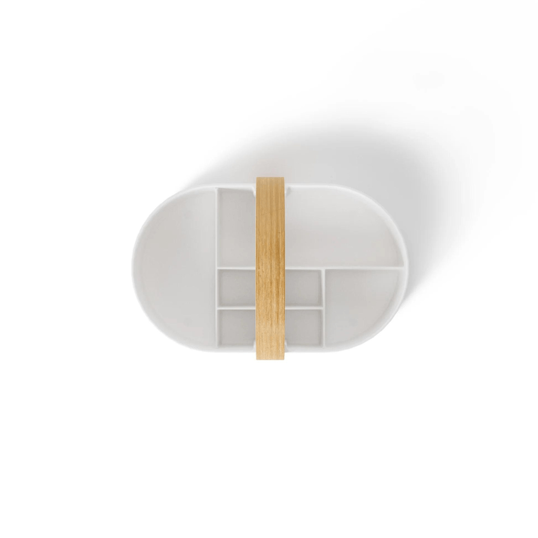 Organizador de Cosméticos Bellwood Branco - Ela Decora
