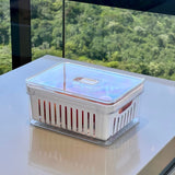 Organizador de Geladeira Clear Fresh com Cesto 2,2 Litros - Ela Decora