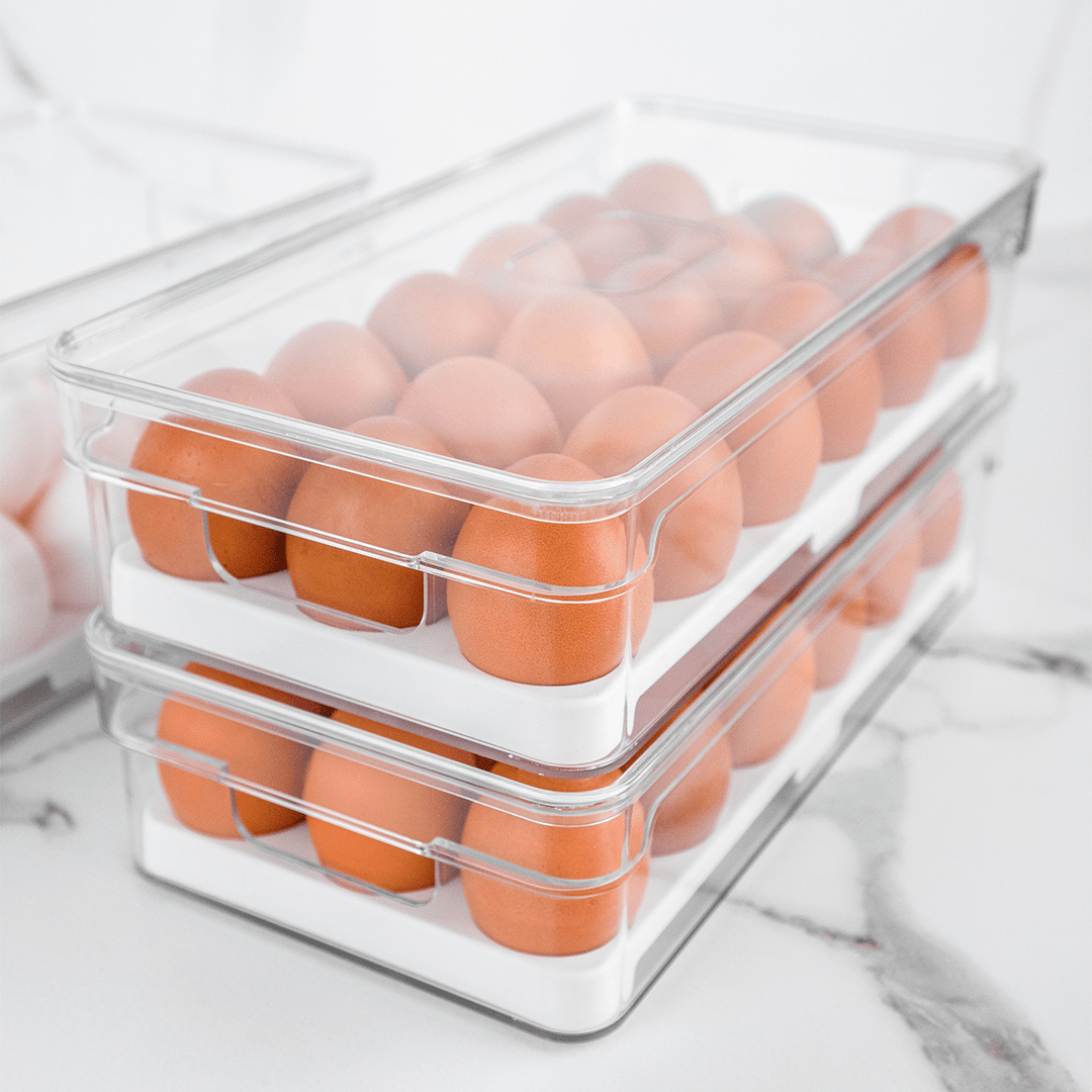 Organizador de Ovos Clear Fresh Natural 18 Ovos - Ela Decora