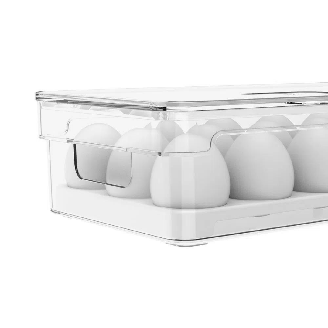 Organizador de Ovos Clear Fresh Natural 18 Ovos - Ela Decora