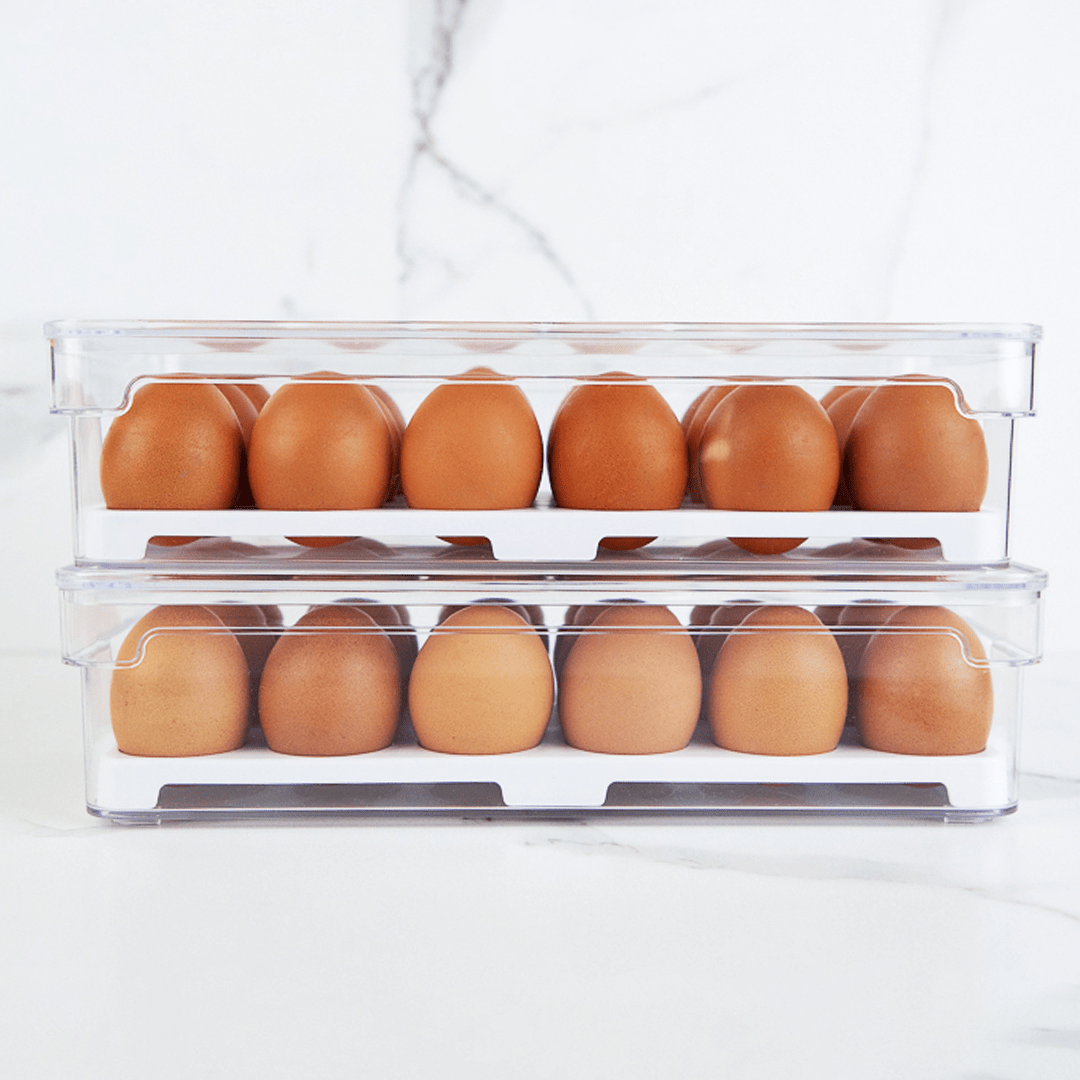 Organizador de Ovos Clear Fresh Natural 18 Ovos - Ela Decora