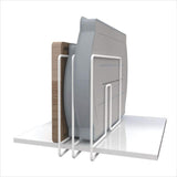 Organizador de Pratos e Formas Essence Branco - Ela Decora