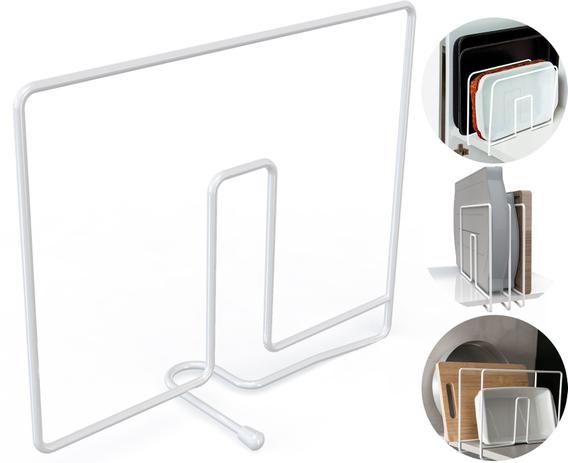 Organizador de Pratos e Formas Essence Branco - Ela Decora