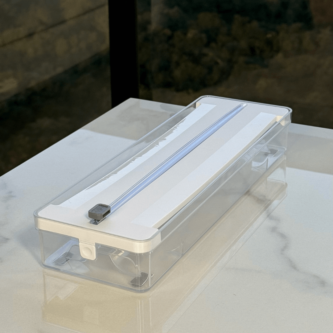 Organizador e Cortador de Rolos Duplo Clear Branco - Ela Decora