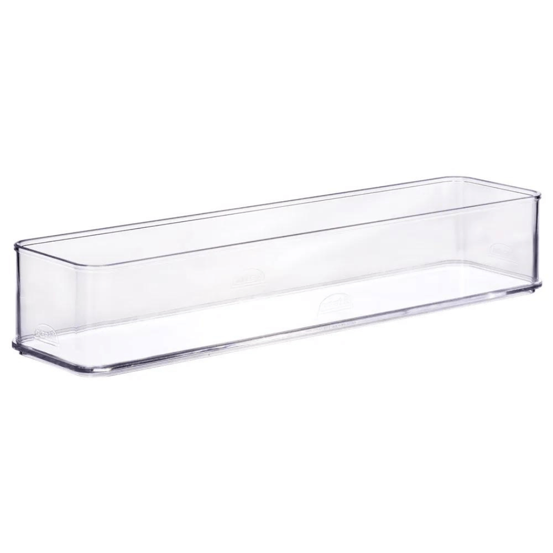 Organizador Encaixa Multiuso Retangular Transparente 29,2cm - Ela Decora