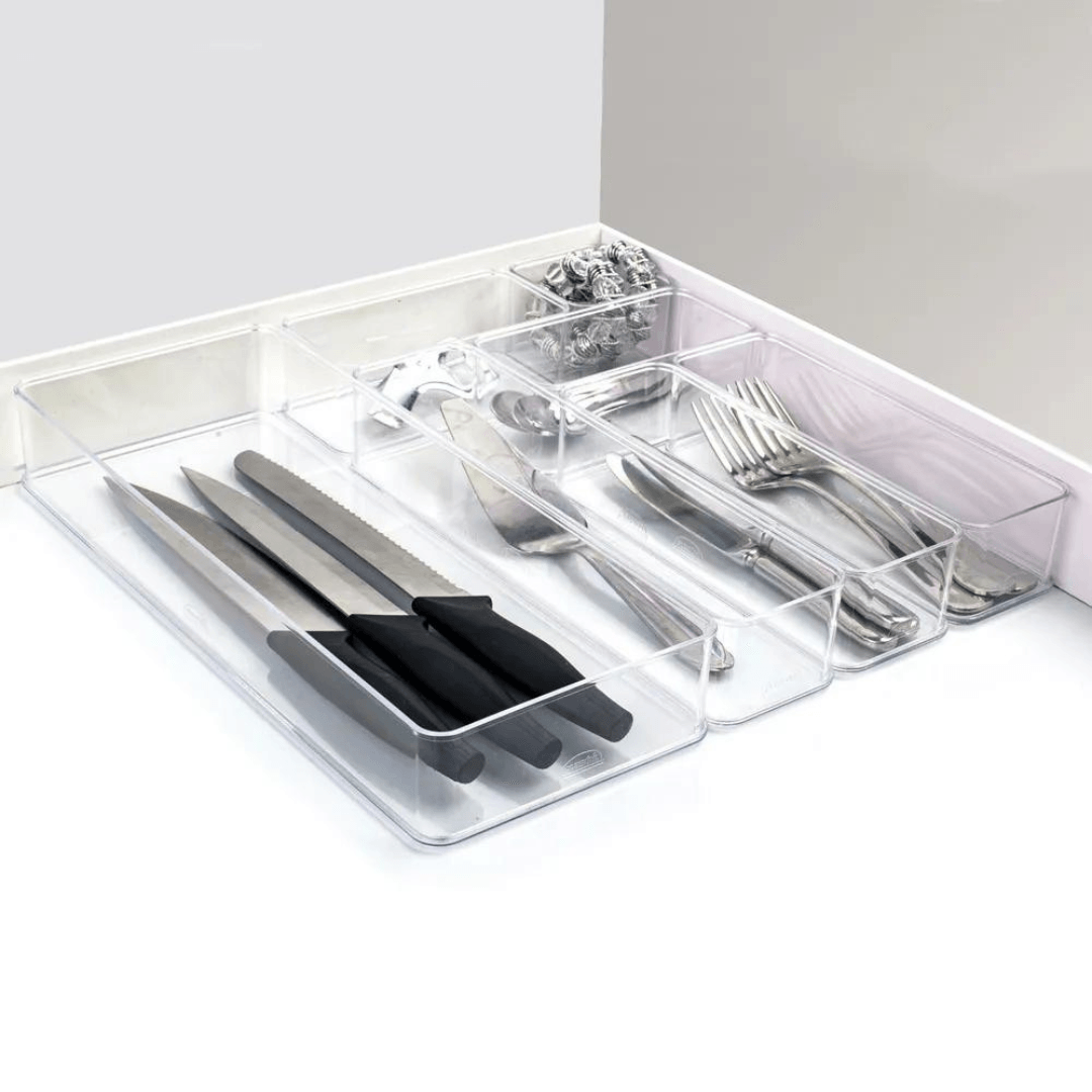 Organizador Encaixa Retangular Transparente 21,9cm - Ela Decora