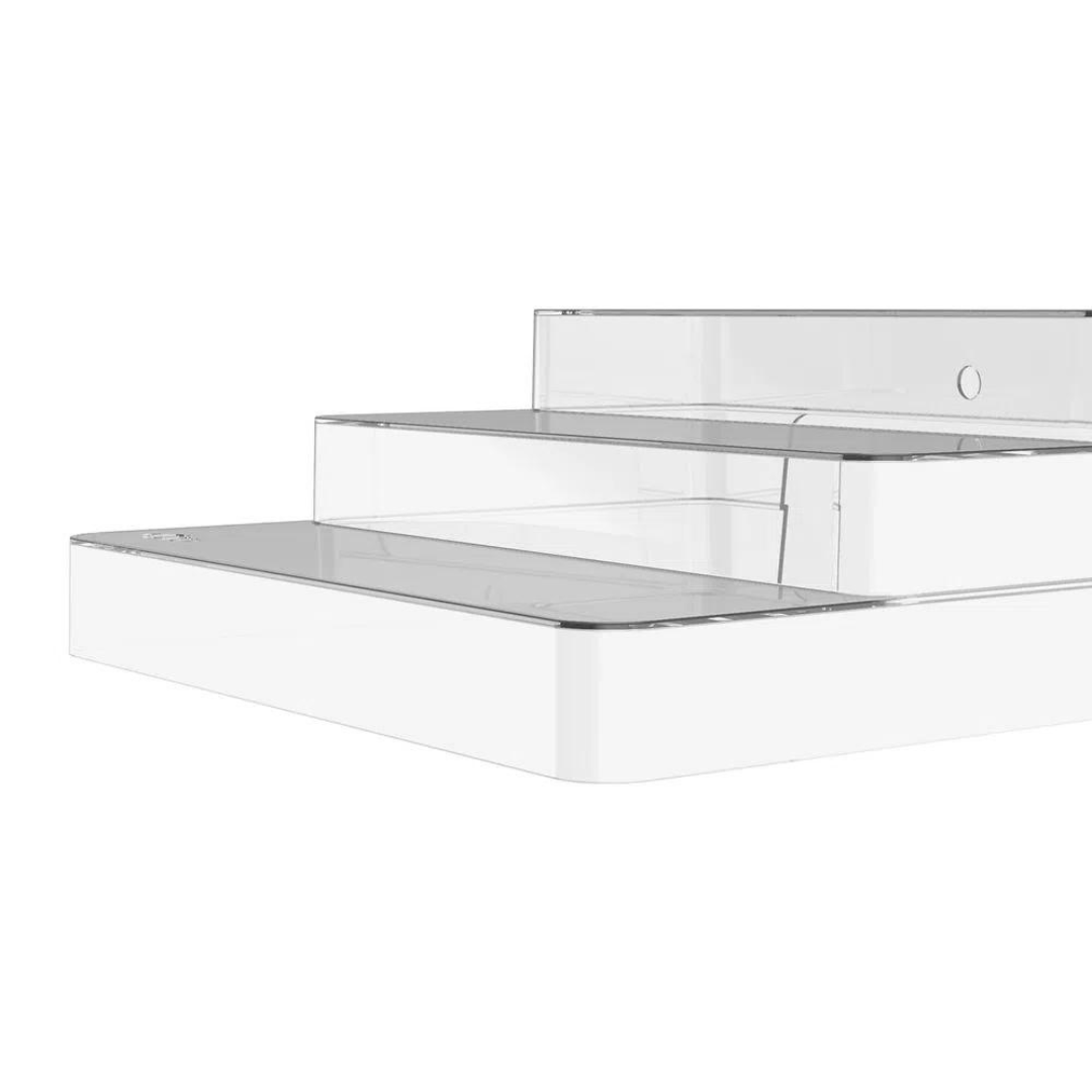 Organizador Multinivel Clear Transparente 29cm - Ela Decora