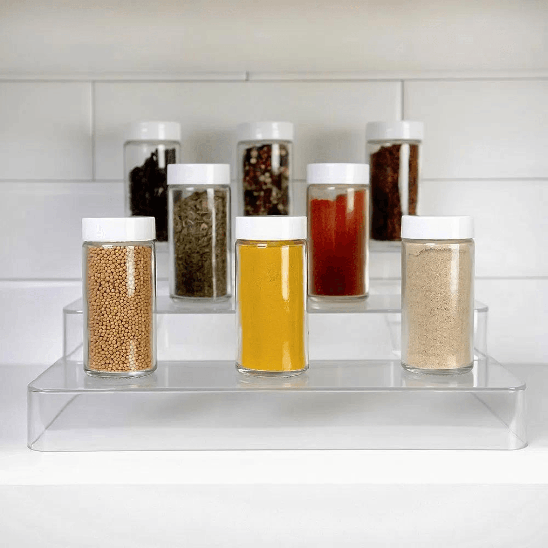 Organizador Multinivel Clear Transparente 29cm - Ela Decora