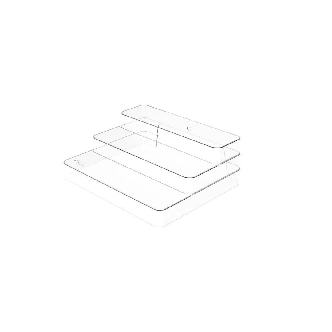 Organizador Multinivel Clear Transparente 29cm - Ela Decora