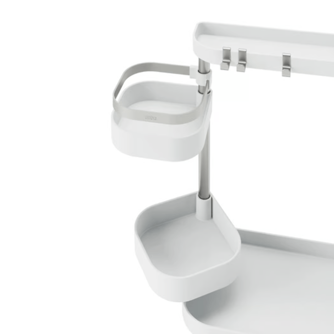 Organizador Multinível Holster Branco 51cm - Ela Decora