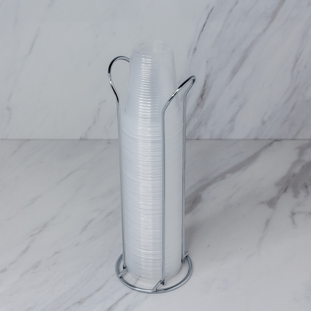 Organizador Para Copos Descartáveis de Água 200ML Cromado - Ela Decora