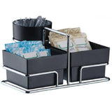 Organizador para Saches de Açúcar/Adoçante e Mexedor Preto - Ela Decora