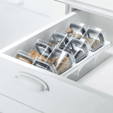 Organizador para Temperos Clear Natura 9 Peças - Ela Decora