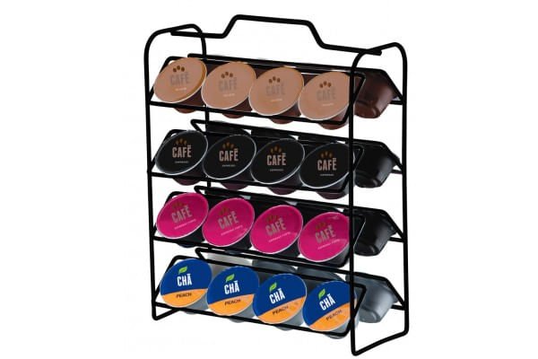 Organizador Porta Cápsulas de Café Dolce Gusto Preto Fosco - Ela Decora