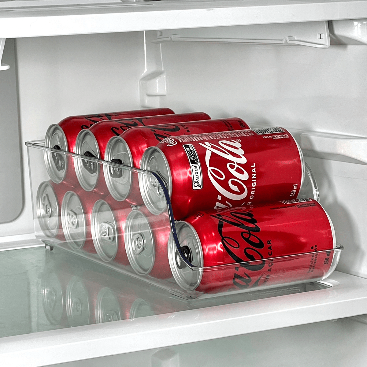 Organizador Porta Latas Transparente 30cm - Ela Decora