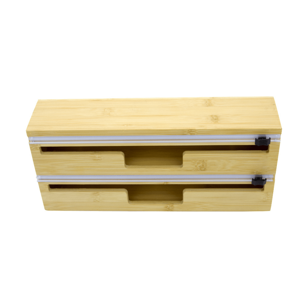 Organizador Porta Rolos em Bambu 33,5cm - Ela Decora