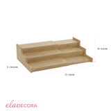 Organizador Porta Temperos 3 Níveis Bambu Ecokitchen - Ela Decora