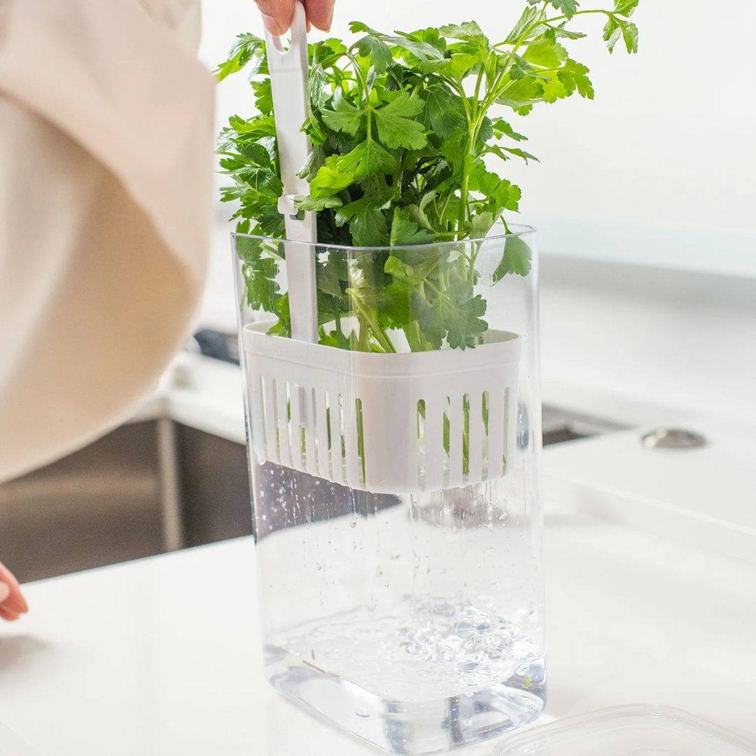 Organizador Pote para Temperos Frescos Clear Fresh 2,3 Litros - Ela Decora