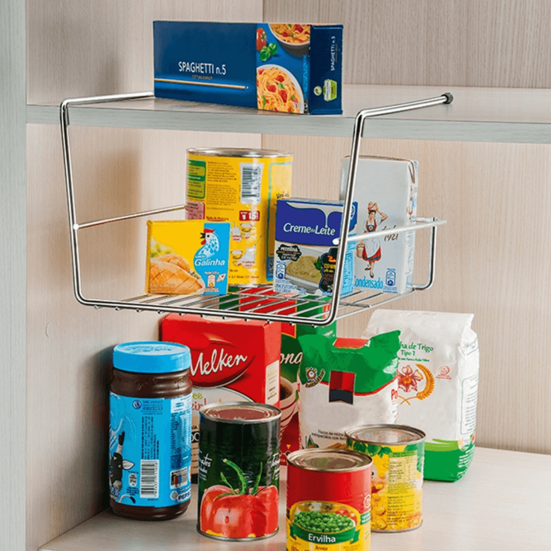 Organizador Suspenso para Prateleira Armário 26 cm - Ela Decora