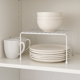 Suporte Organizador Retangular de Armário Pequeno 25cm Branco Alta Resistência