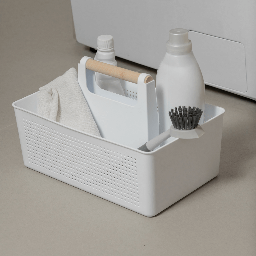 Organizador Multiuso com Alça Flow Branco 8 Litros