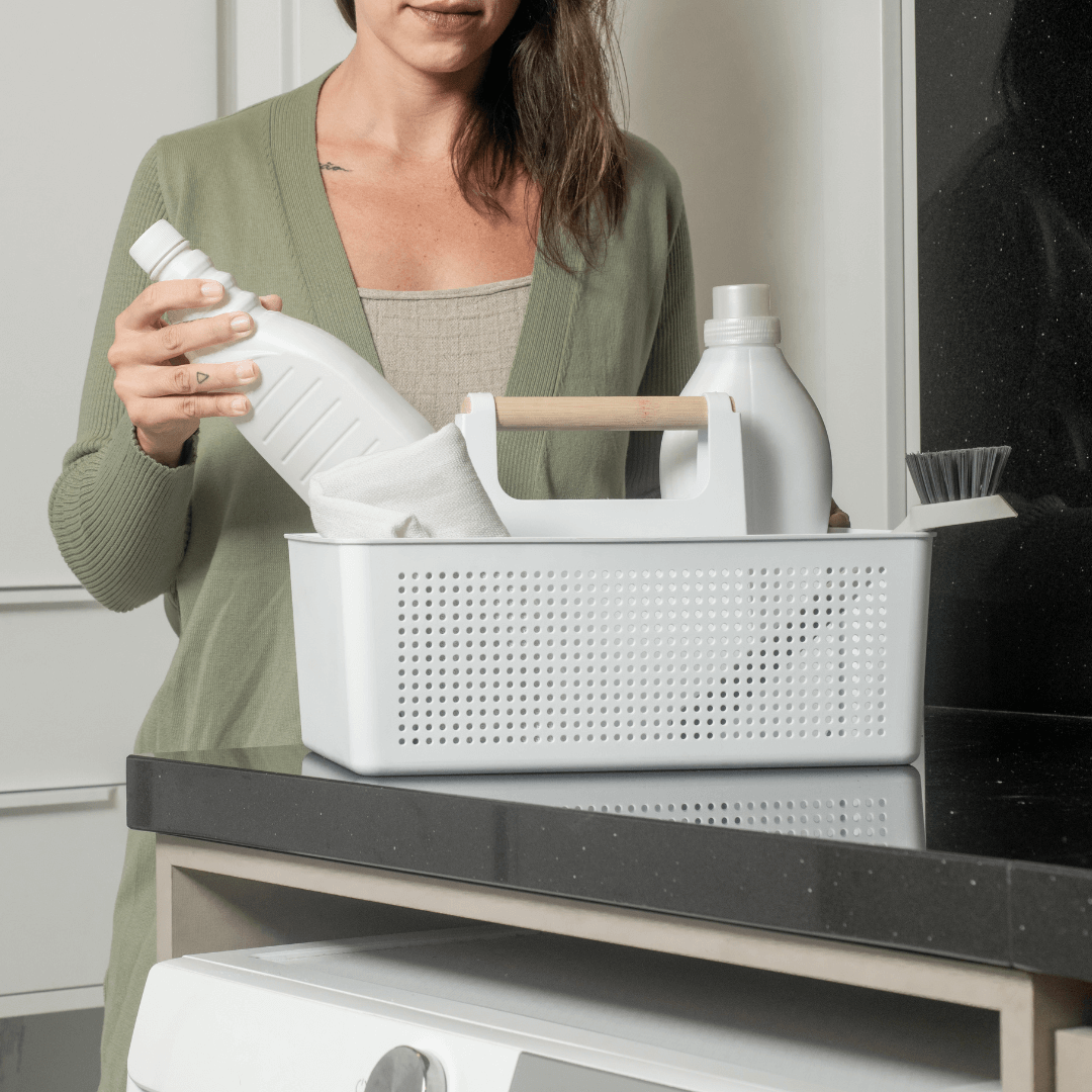 Organizador Multiuso com Alça Flow Branco 8 Litros