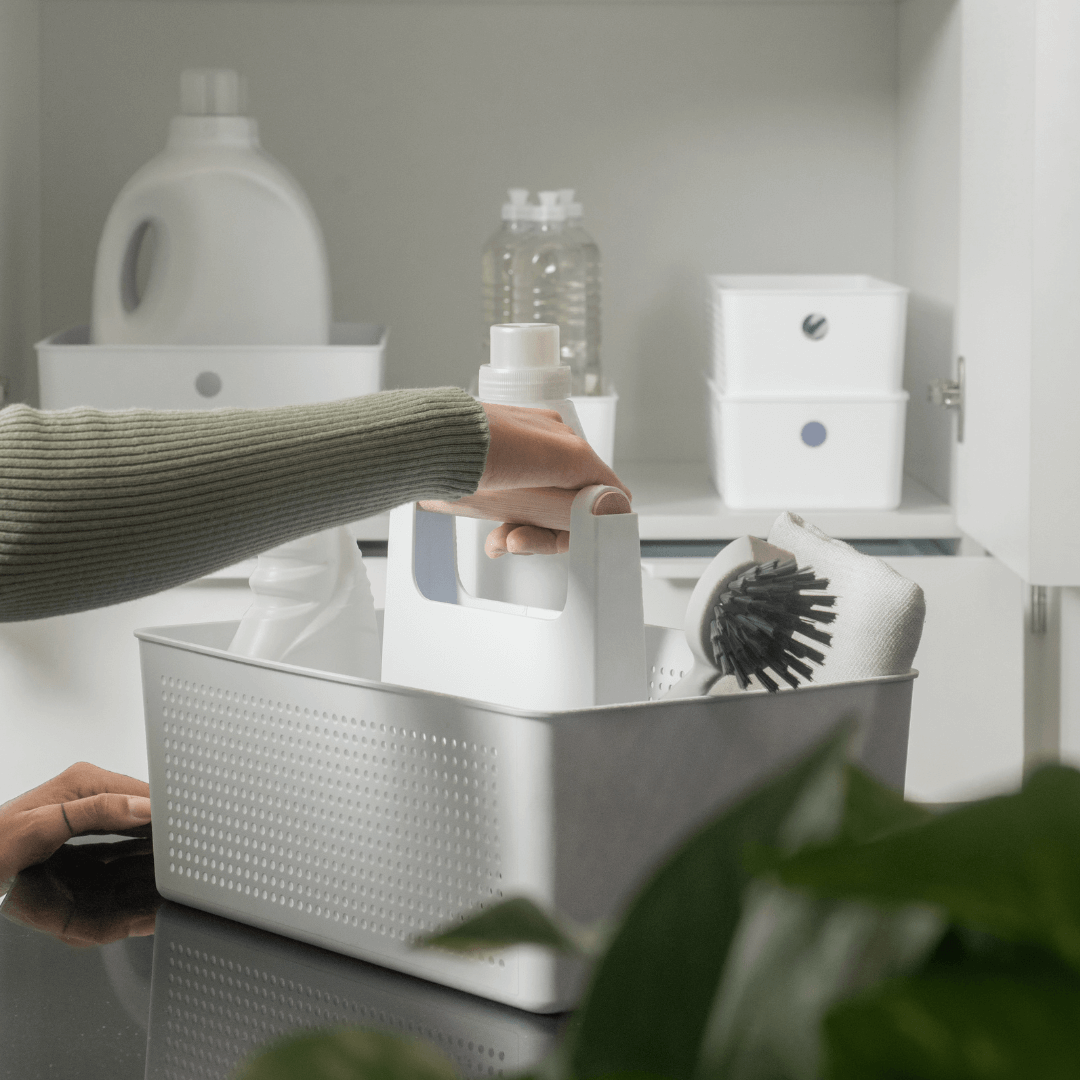 Organizador Multiuso com Alça Flow Branco 8 Litros