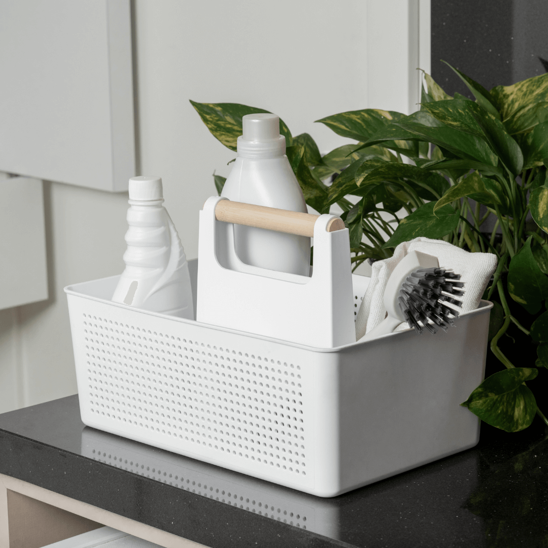 Organizador Multiuso com Alça Flow Branco 8 Litros