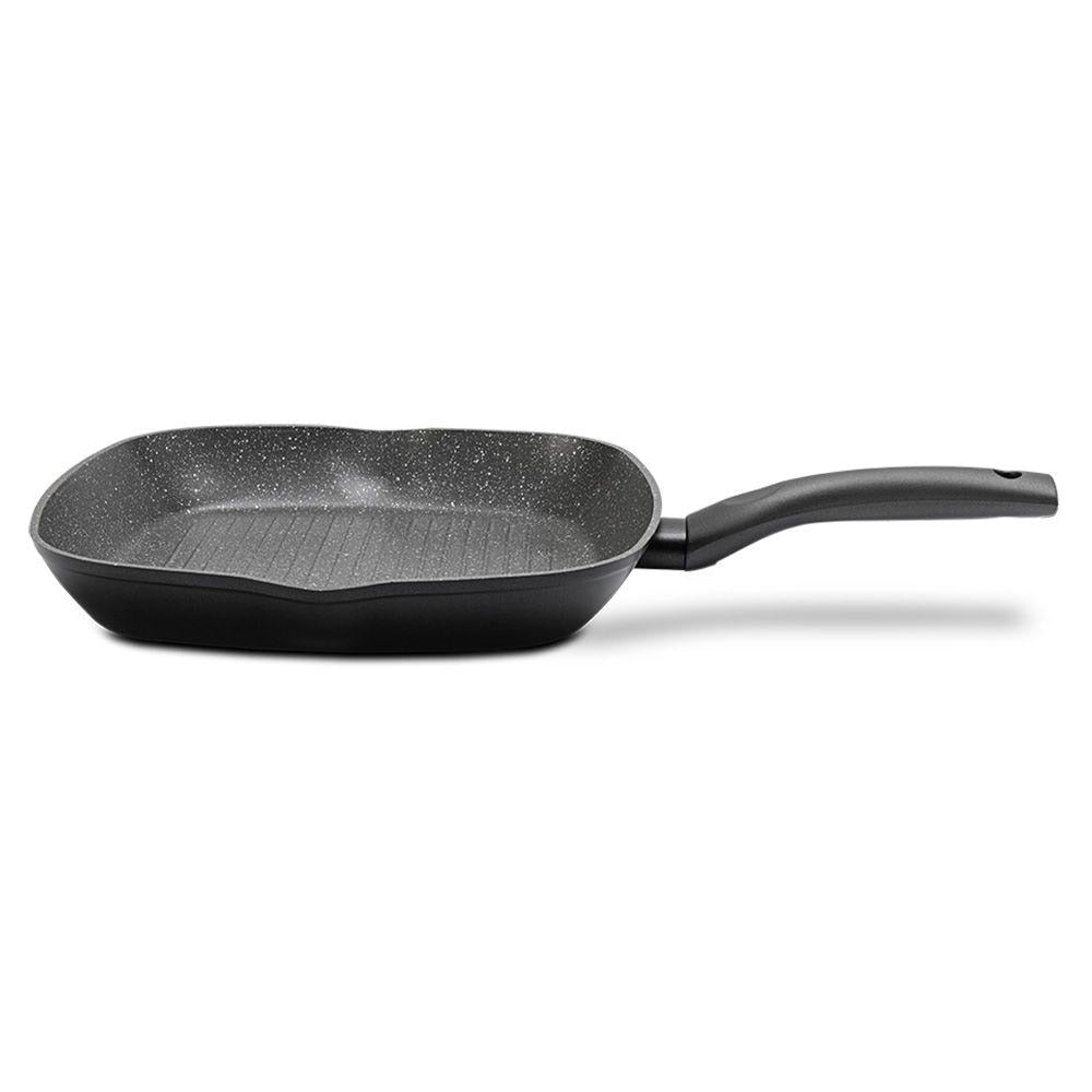 Panela Grill Orion Preta 28cm - Ela Decora