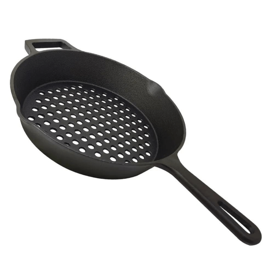 Panela Perfurada para Grelhar Preta - Ela Decora