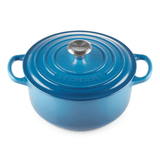 Panela Redonda Signature Azul Marseille Le Creuset - 20cm - Ela Decora