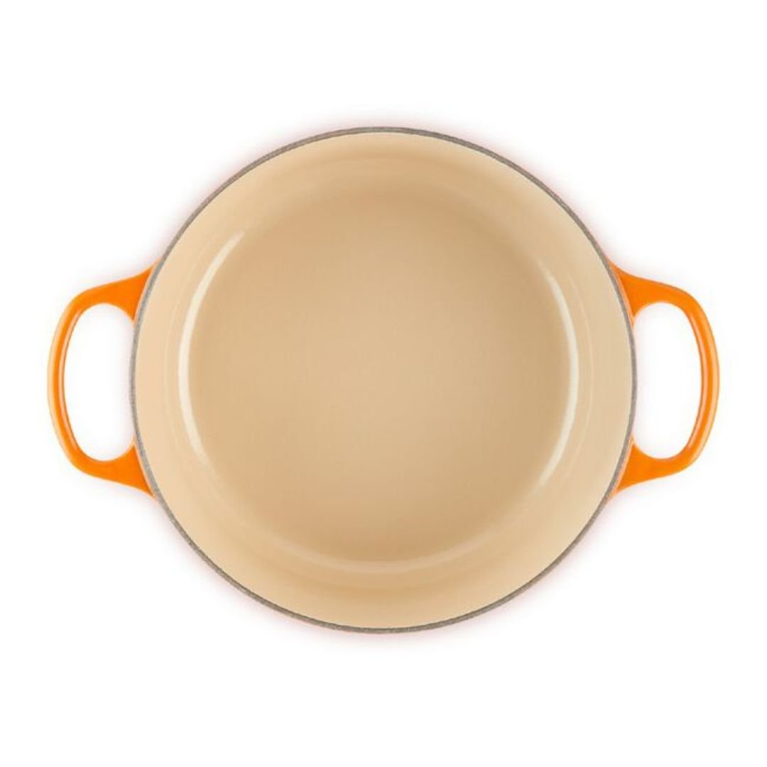 Panela Redonda Signature Laranja 28cm Le Creuset - Ela Decora