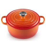 Panela Redonda Signature Laranja 28cm Le Creuset - Ela Decora