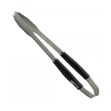 Pegador Easy Grill Para Churrasco em Aço Inox Com Cabo Plástico Preto - 42cm - Ela Decora