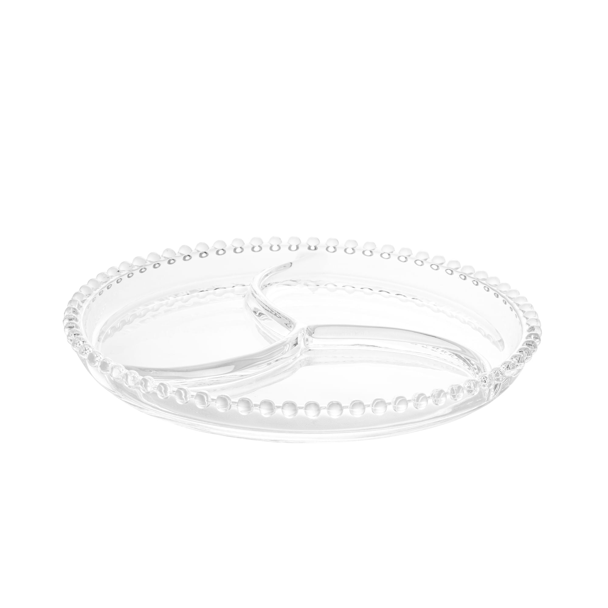 Petisqueira em Cristal de Chumbo Pearl 24cm - Ela Decora
