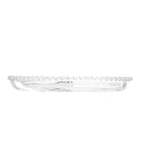Petisqueira em Cristal de Chumbo Pearl 24cm - Ela Decora