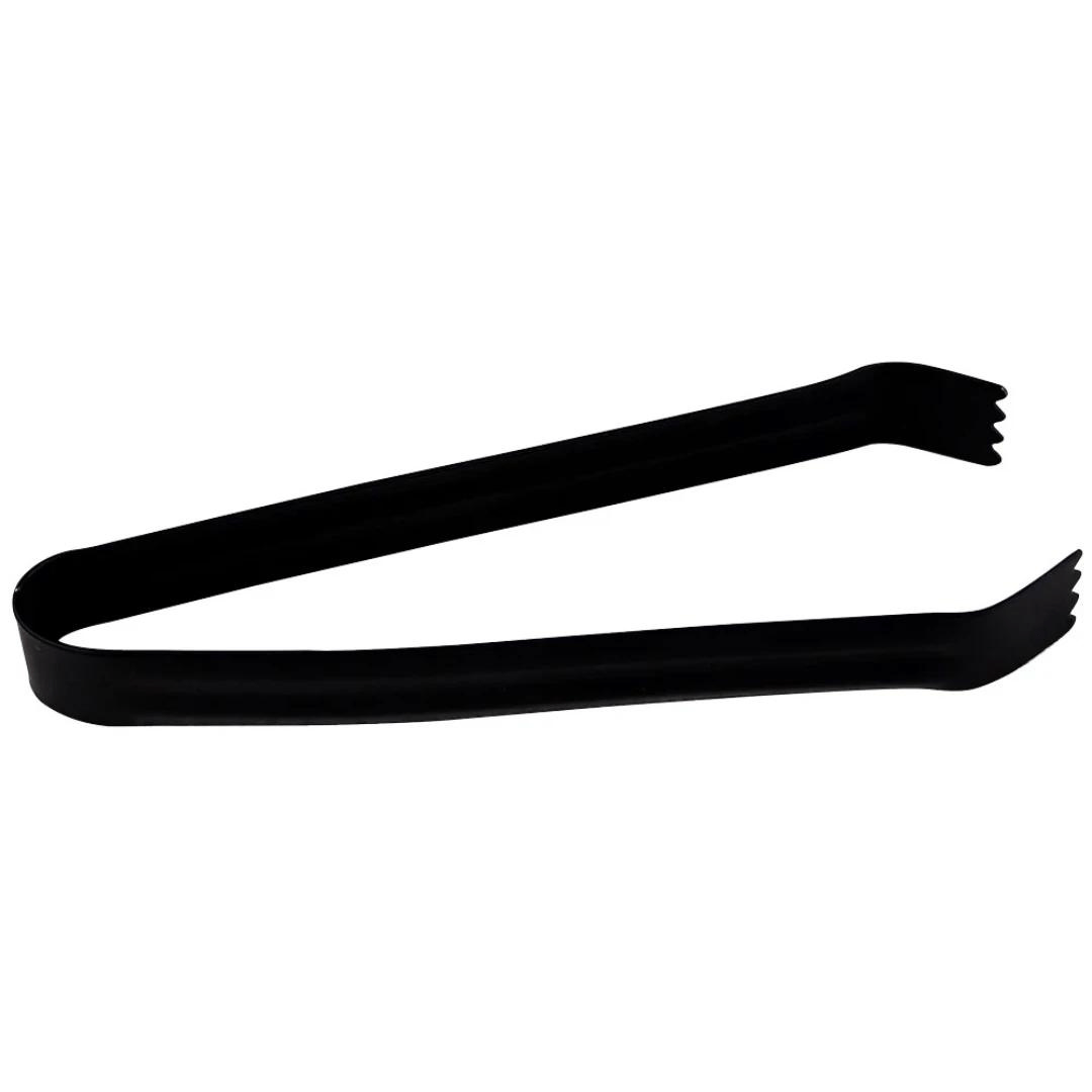 Pinça Pegador de Gelo em Aço Inox Preto 14,5cm x 2cm - Ela Decora