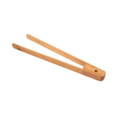 Pinça Pegador Multiuso de Bambu 30cm x 6cm x 1,7cm - Ela Decora