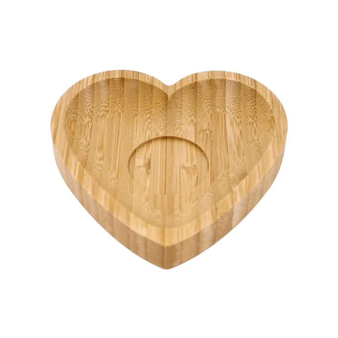 Píres Coração em Bambu 12,5cm - Ela Decora