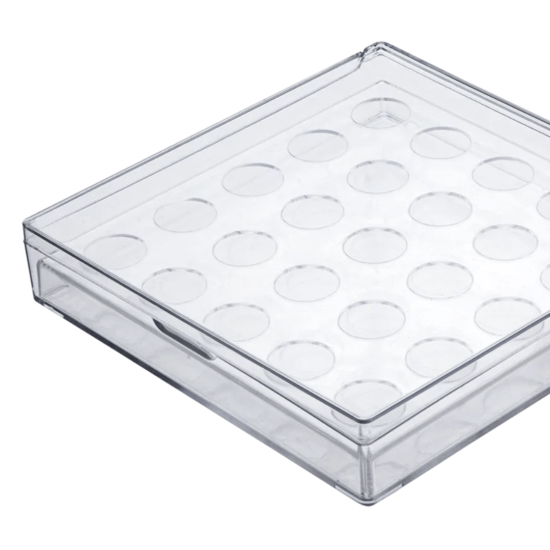 Porta 25 Cápsulas Nespresso Transparente com Tampa - Ela Decora