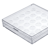 Porta 25 Cápsulas Nespresso Transparente com Tampa - Ela Decora