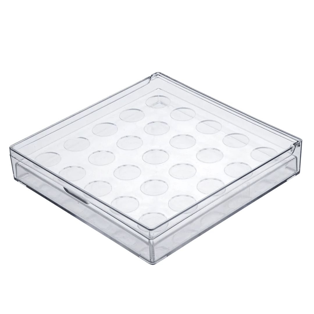 Porta 25 Cápsulas Nespresso Transparente com Tampa - Ela Decora